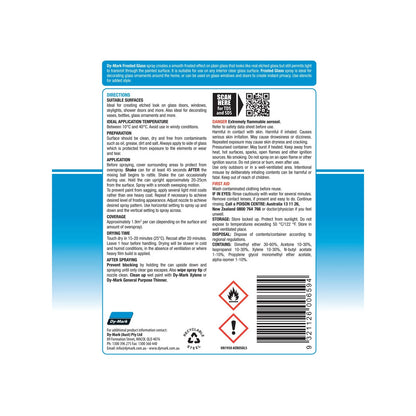 Dy-Mark Frosted Glass Spray Paint 325g - Decorative, Privacy, Light Transmission