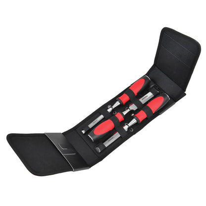 Trojan 3PC Chisel Set - 13mm, 19mm, 25mm, Full Tang, Ergonomic Grip, Lifetime Warranty