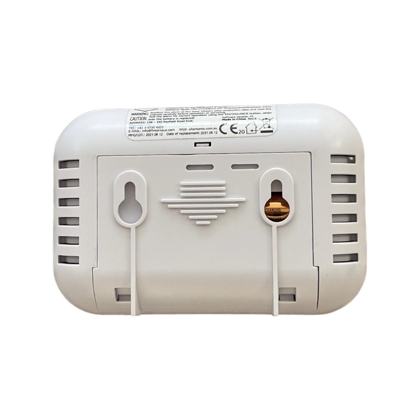 FirePro Carbon Monoxide Alarm with LCD Display, 85dB Alarm, AA Batteries Included