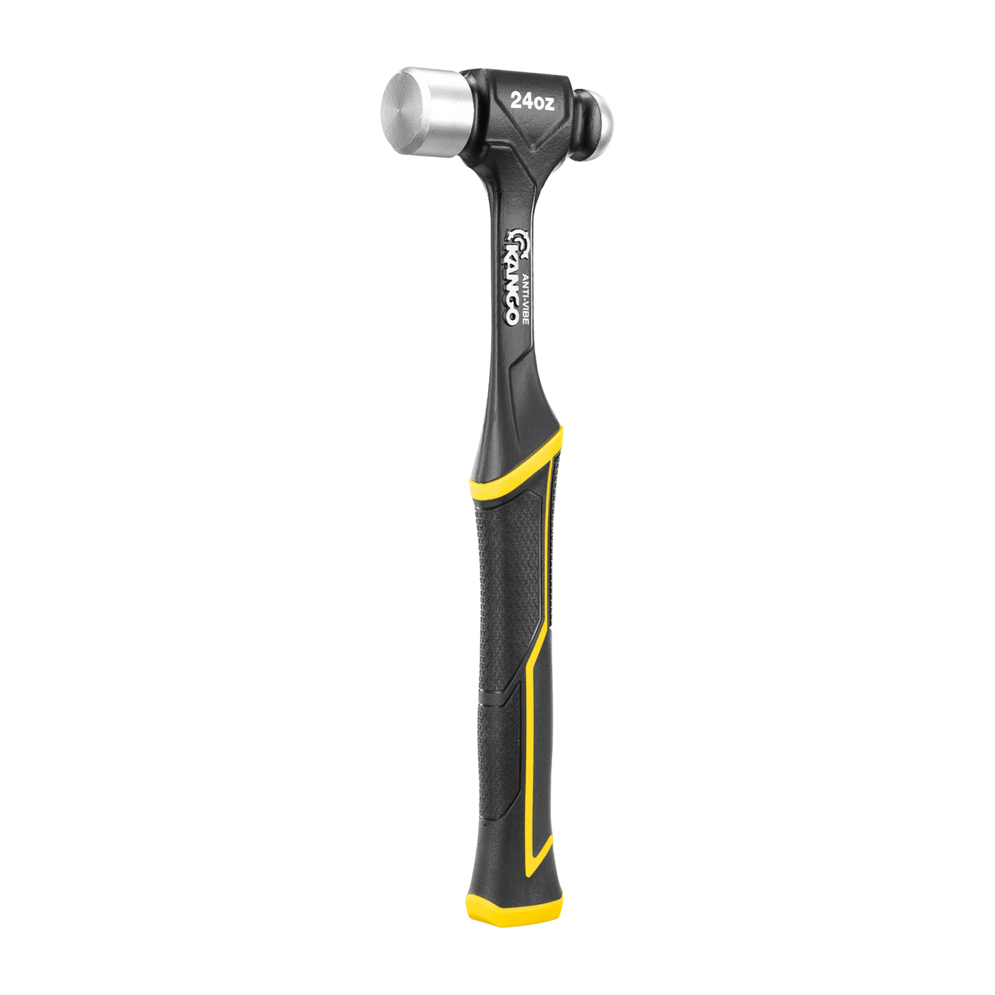 Kango 24oz Anti-Vibe Ball Pein Hammer, Dual Face, Forged Steel, Vibration Reduction