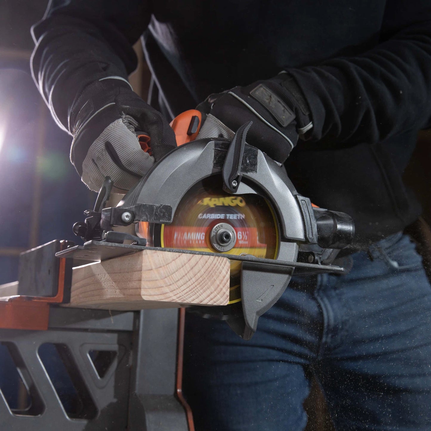 Kango 165mm 24T Wood Circular Saw Blade, Cobalt-Infused, Anti-Stick, Anti-Kickback