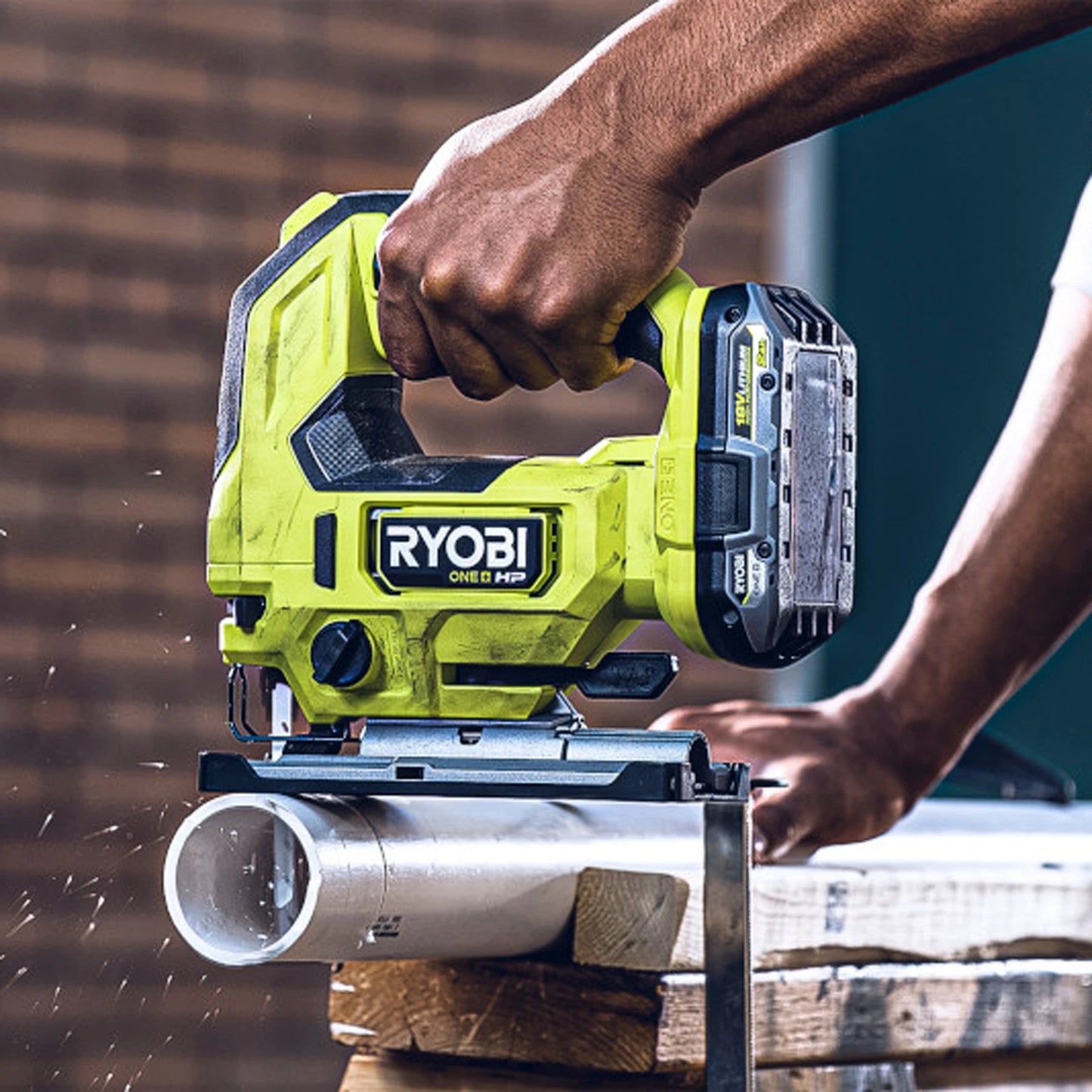 Ryobi 18V ONE+ HP Brushless Jigsaw, Cordless, Versatile Cutting, Quick Blade Change
