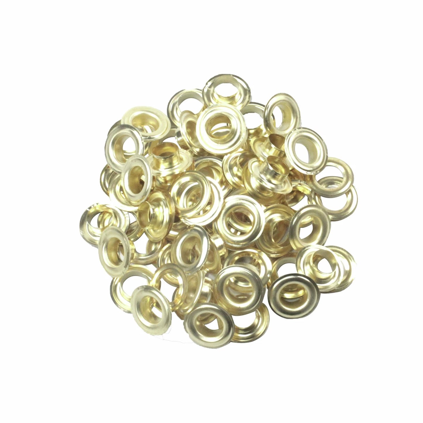 Craftright 12.5mm Brass Plated Grommets, 50 Pack - Easy Install, Corrosion Resistant