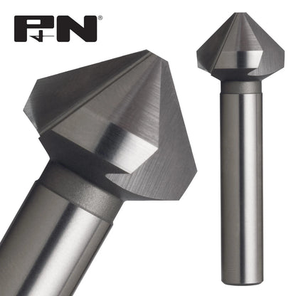 P&N 12.4mm HSS Countersink Bit, 90° Three-Flute Design, M2 Steel, Versatile Drilling