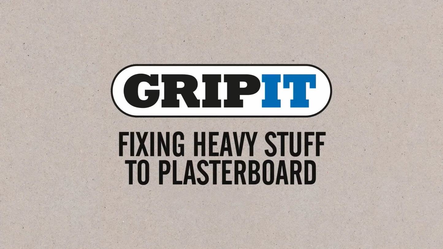 GripIt Blue Plasterboard Fixing 25mm 4 Pack - High Load Capacity, Fast Installation