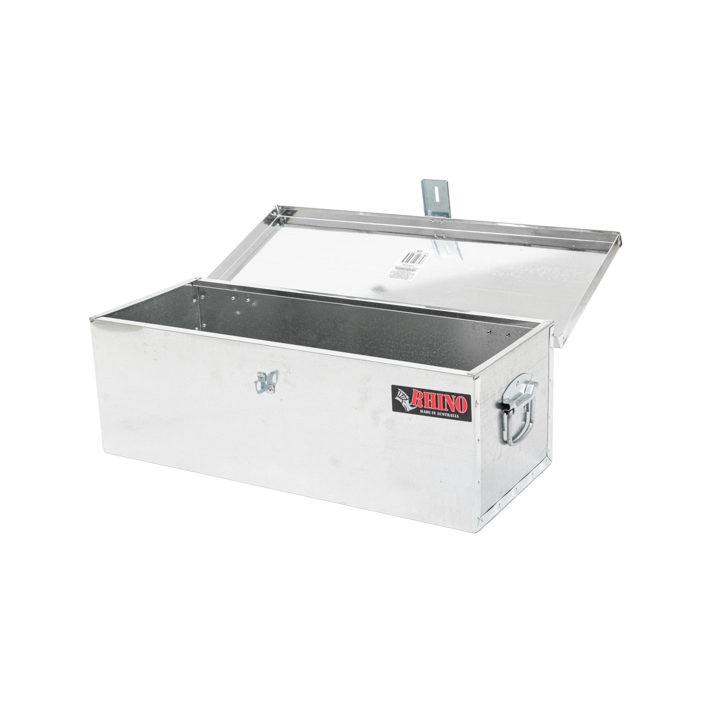 Rhino Galvanised Tool Box 770x318x265mm - Durable Steel, Heavy Duty Lock, Made in Australia