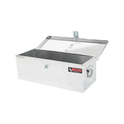 Rhino Galvanised Tool Box 770x318x265mm - Durable Steel, Heavy Duty Lock, Made in Australia