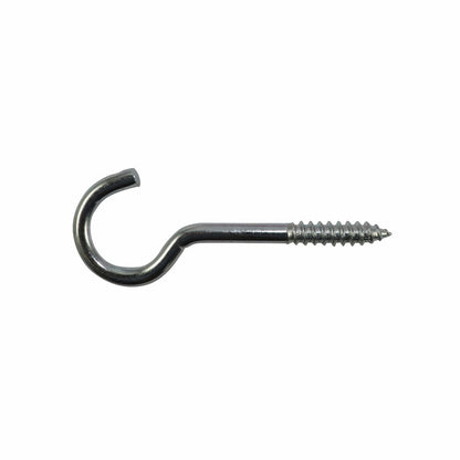 Everhang Zinc Plated Round Screw Hook 26x6.2mm - 6 Pack, Durable & Easy Install