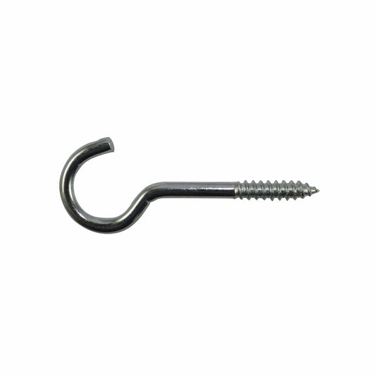 Everhang Zinc Plated Round Screw Hook 26x6.2mm - 6 Pack, Durable & Easy Install