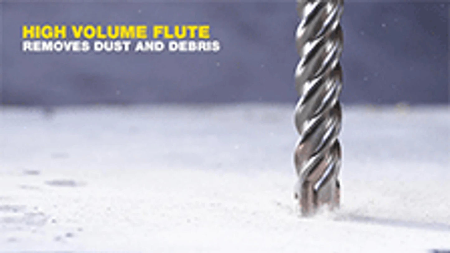 Kango 16x600mm SDS Plus Drill Bit, 4 Cutting Edges, Solid Carbide Tip, Low Vibration