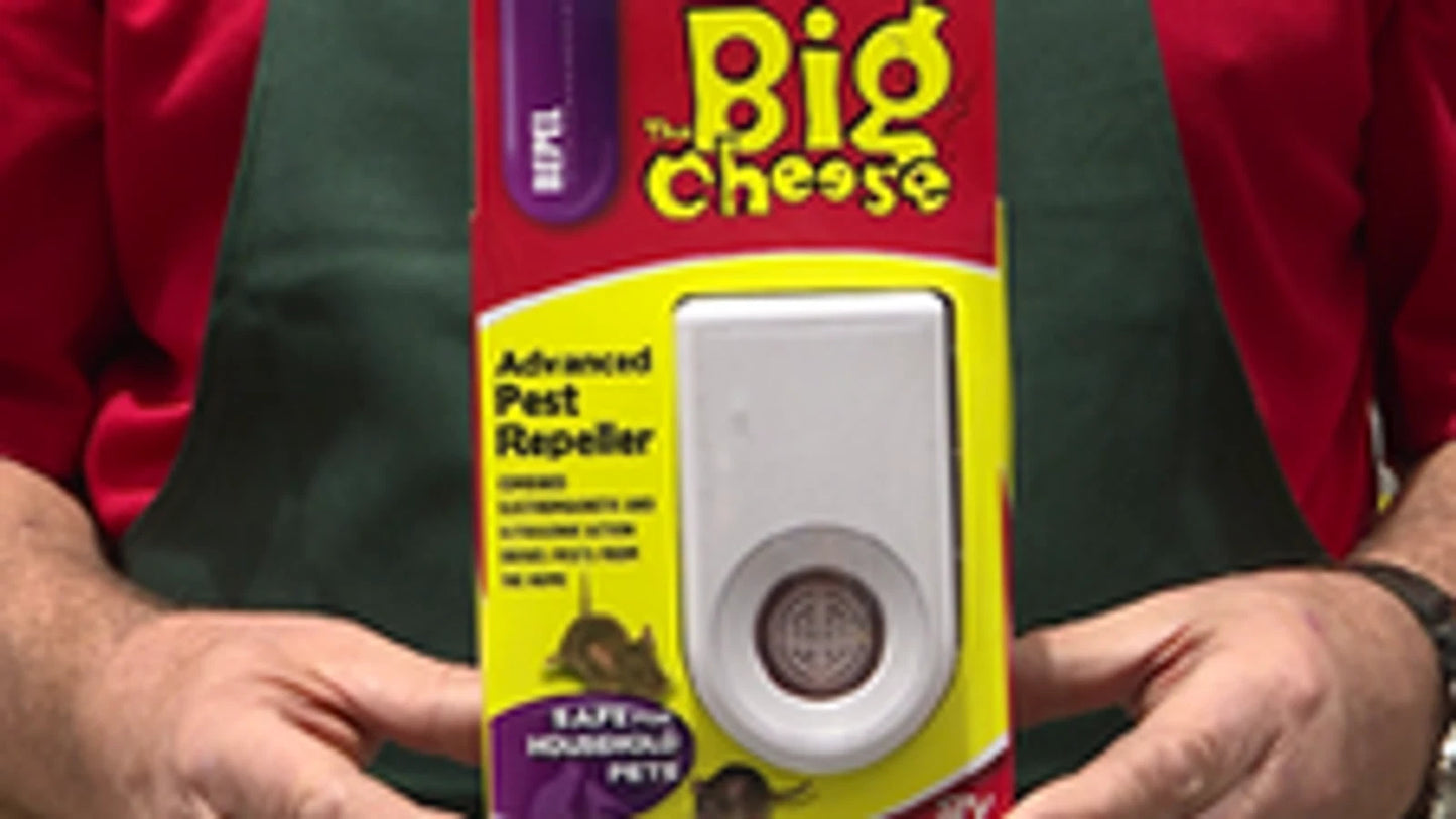 The Big Cheese Advanced Pest Repeller - Poison-Free, Ultrasonic, Indoor Rodent Protection