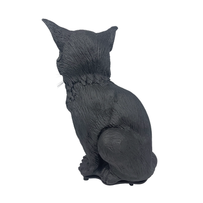 Galah Halloween Talking Black Cat 36cm with Light-Up Eyes & Sound Sensor