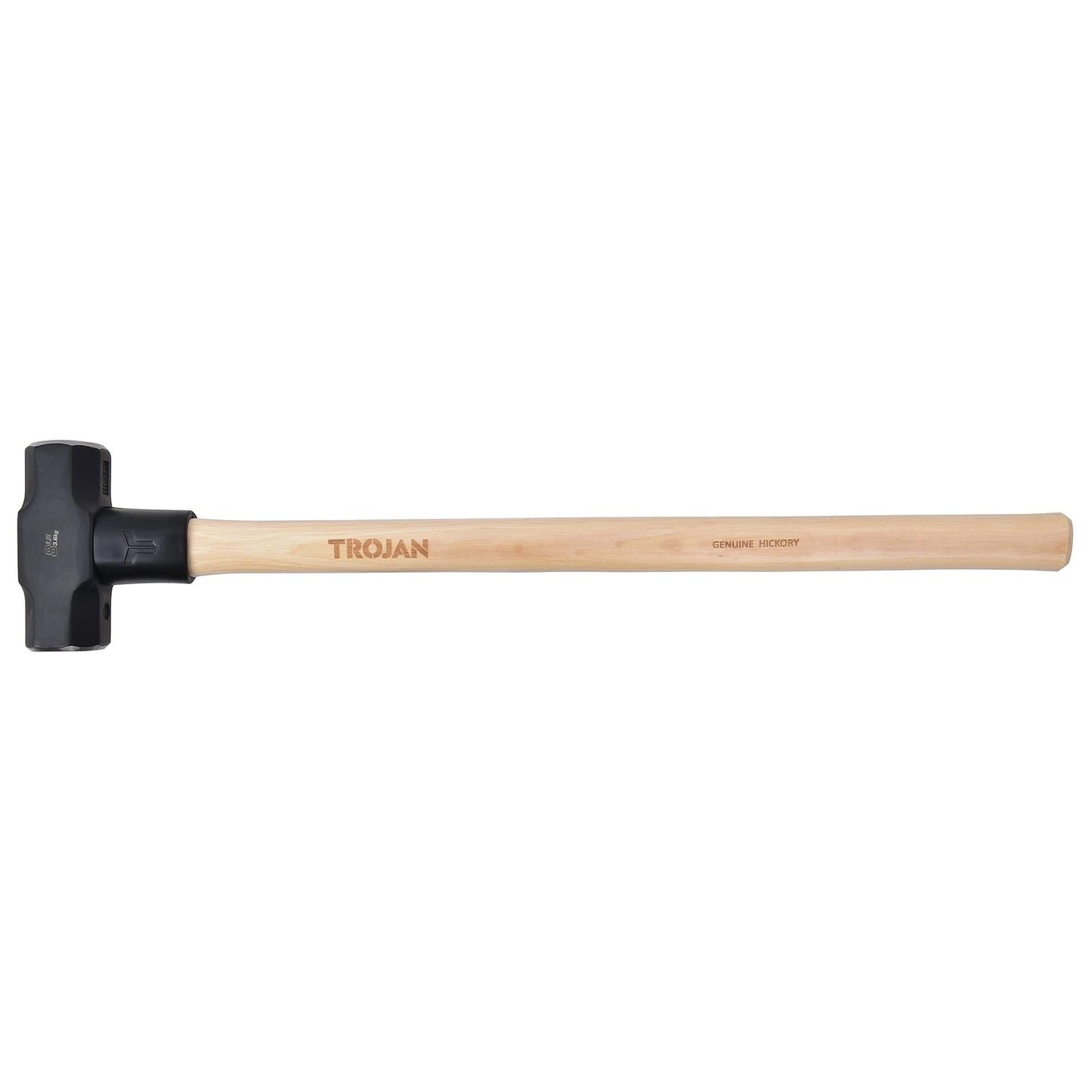 Trojan 8lb Timber Sledge Hammer, Carbon Steel Head, Hickory Handle, Lifetime Warranty