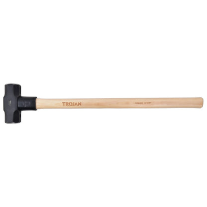 Trojan 8lb Timber Sledge Hammer, Carbon Steel Head, Hickory Handle, Lifetime Warranty