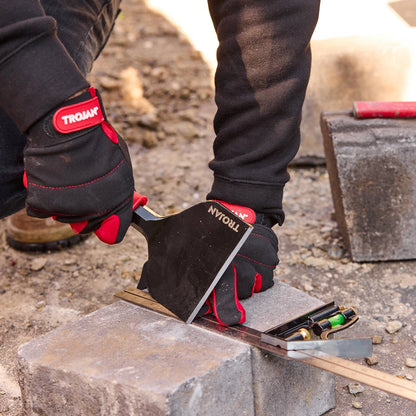 Trojan 115mm Brick Bolster - Drop Forged Steel Blade, Soft Grip, Lifetime Warranty