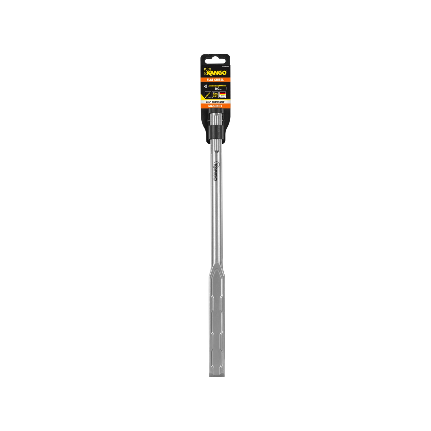 Kango 25mm x 400mm SDS Max Self-Sharpening Flat Chisel for Concrete Demolition