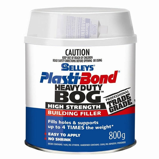 Selleys Plastibond 800g Heavy Duty Bog - High Strength, Versatile, Weather Resistant