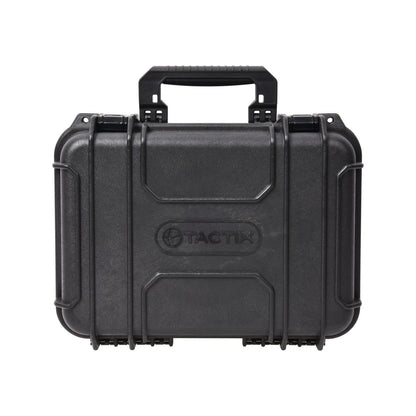 Tactix Black Tough Case Large - IP65, Heavy Duty, Pressure Relief, Foam Insert