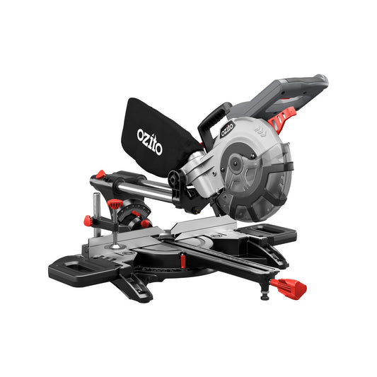 Ozito 1800W Double Bevel Sliding Mitre Saw 210mm with Laser Guide