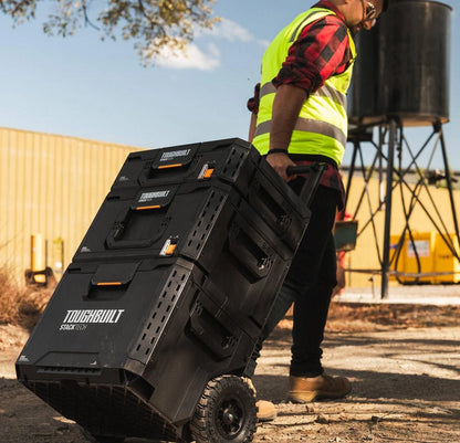 ToughBuilt StackTech 3 Piece Combo: Modular Storage, IP-65 Resistant, Telescopic Handle