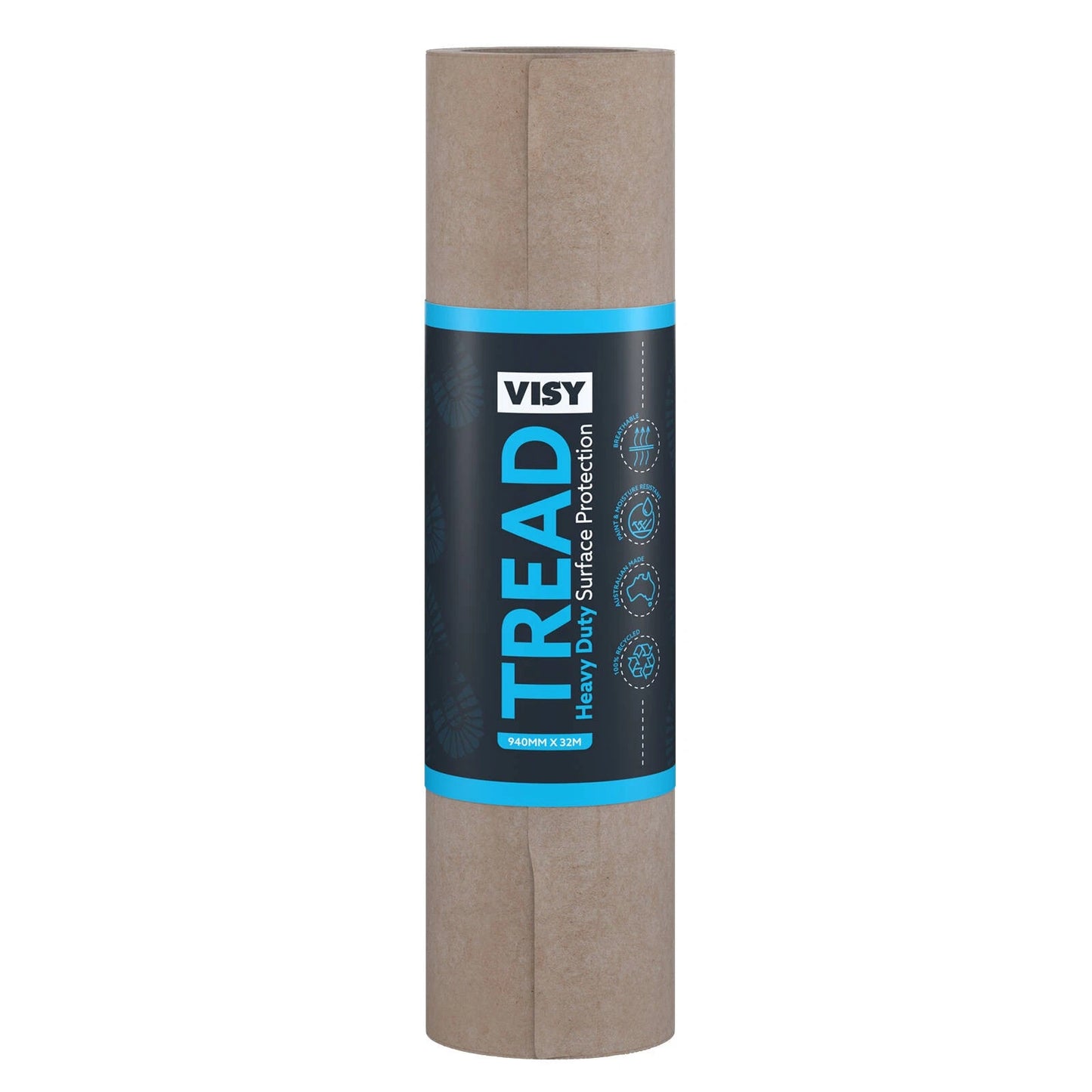 Visy Heavy Duty Surface Protection Roll 940mm x 32m, Reusable, Moisture & Paint Resistant