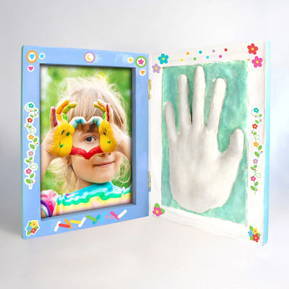 Boyle Crafty Creators Plaster Print Keepsake Frame Kit with Paints & Air-Dry Clay