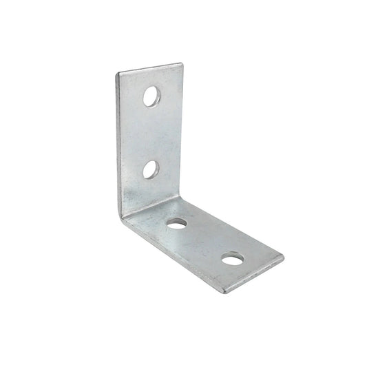 Carinya Zinc Plated Reinforcing Angle Bracket 100x100x50x4.5mm Durable Indoor/Outdoor Use