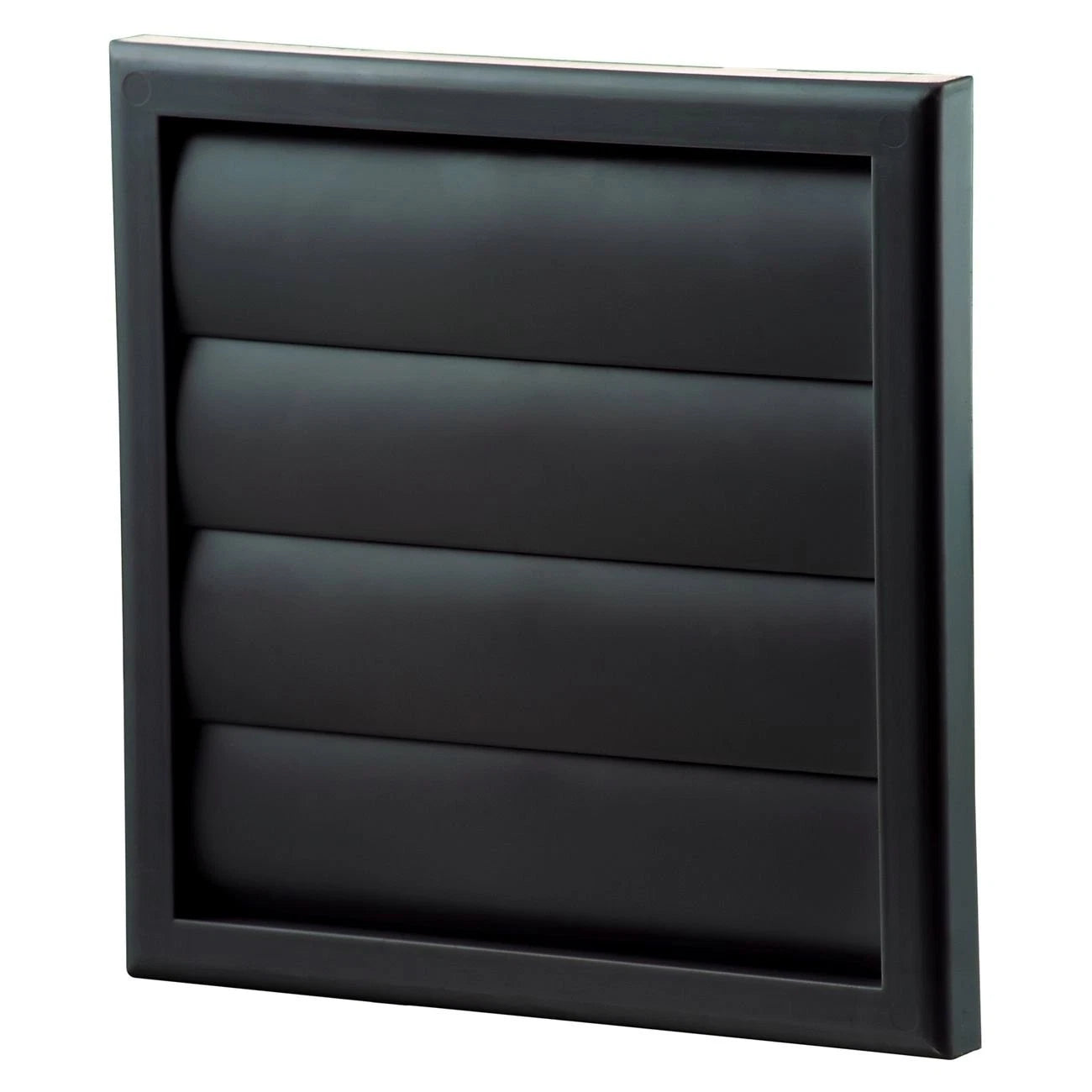 Blauberg 150mm Black Square Gravity Grille for Exterior Walls, UV Protected, Weather-Resistant