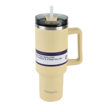 Marquee Yellow 1.2L Tumbler with Handle, Spill-Proof Lid, Double Wall Insulation