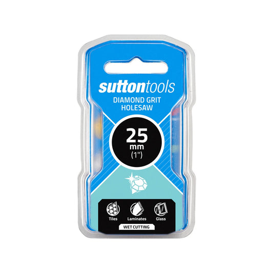 Sutton Tools 25mm Diamond Grit Holesaw, Deep Cutting, Heat Dissipation, Universal Thread