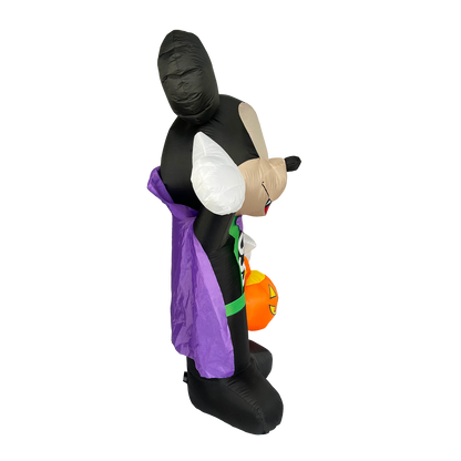 Disney 1.8m Inflatable Halloween Mickey Vampire with LED Lights for Indoor/Outdoor Use