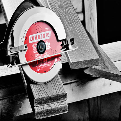 Diablo 7.25" 44T Composite Decking Saw Blade, TiCo Carbide, MTCG, Perma-SHIELD Coating