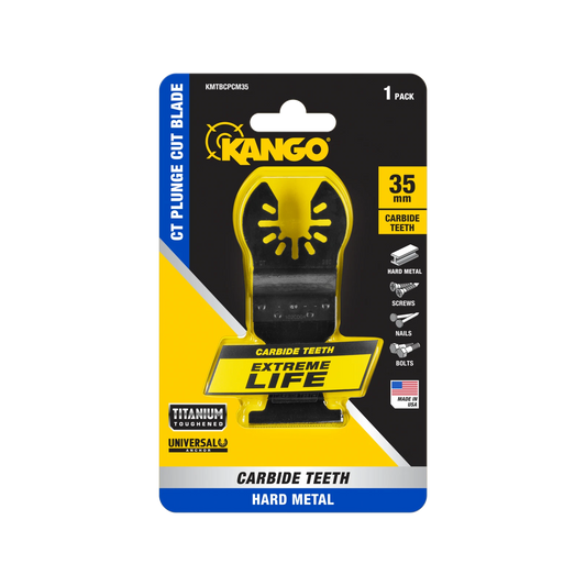 Kango 35mm Carbide Multi-Tool Blade - Titanium Toughened, Versatile, Made in USA