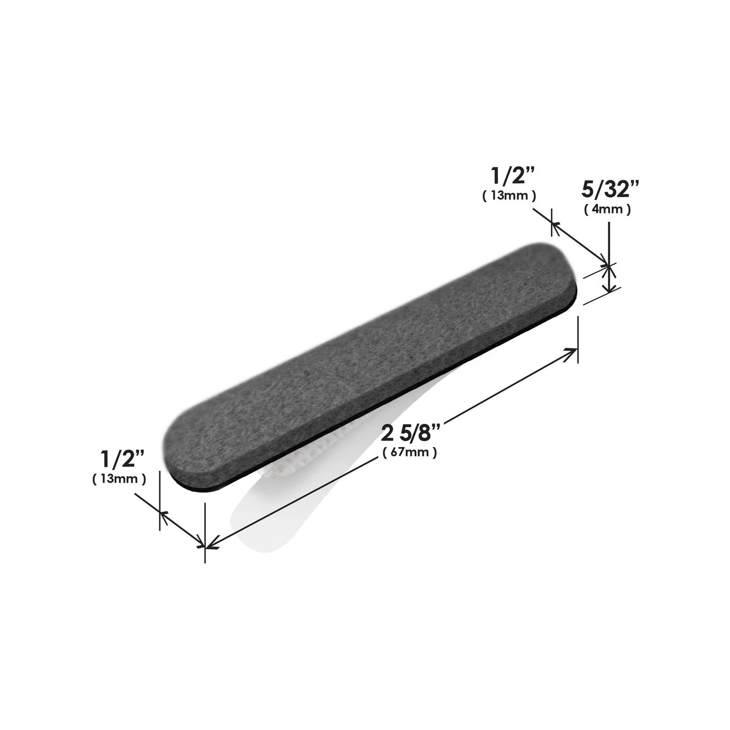 Slipstick Grey Felt Pads 37 Pack - Floor Protection, Universal Fit, Easy Install