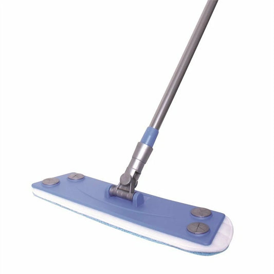 Mr Clean Microfibre Floor Mop, Dual-Use, 360° Swivel, Extendable Handle, Machine Washable Pad