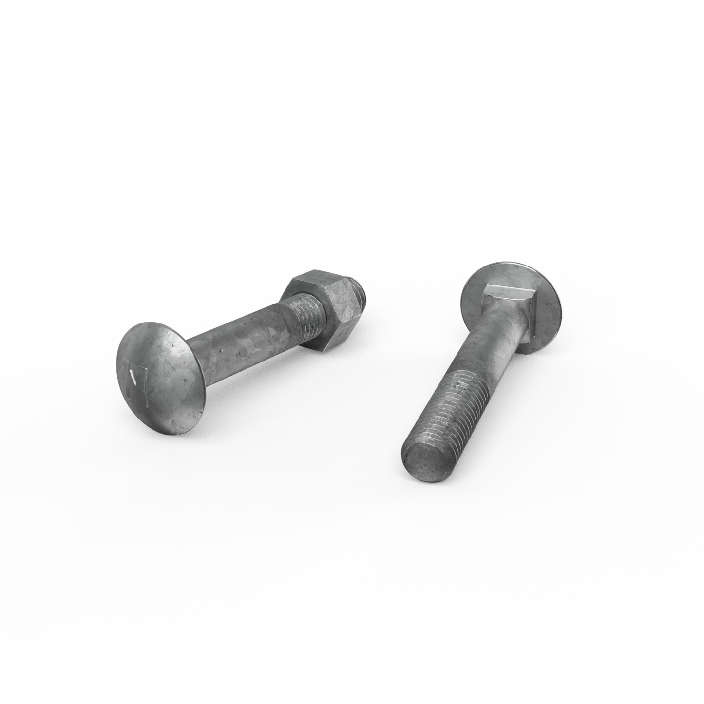 ZENITH M12 x 75mm Galvanised Cup Head Bolts & Nuts, Corrosion Resistant, AS Compliant
