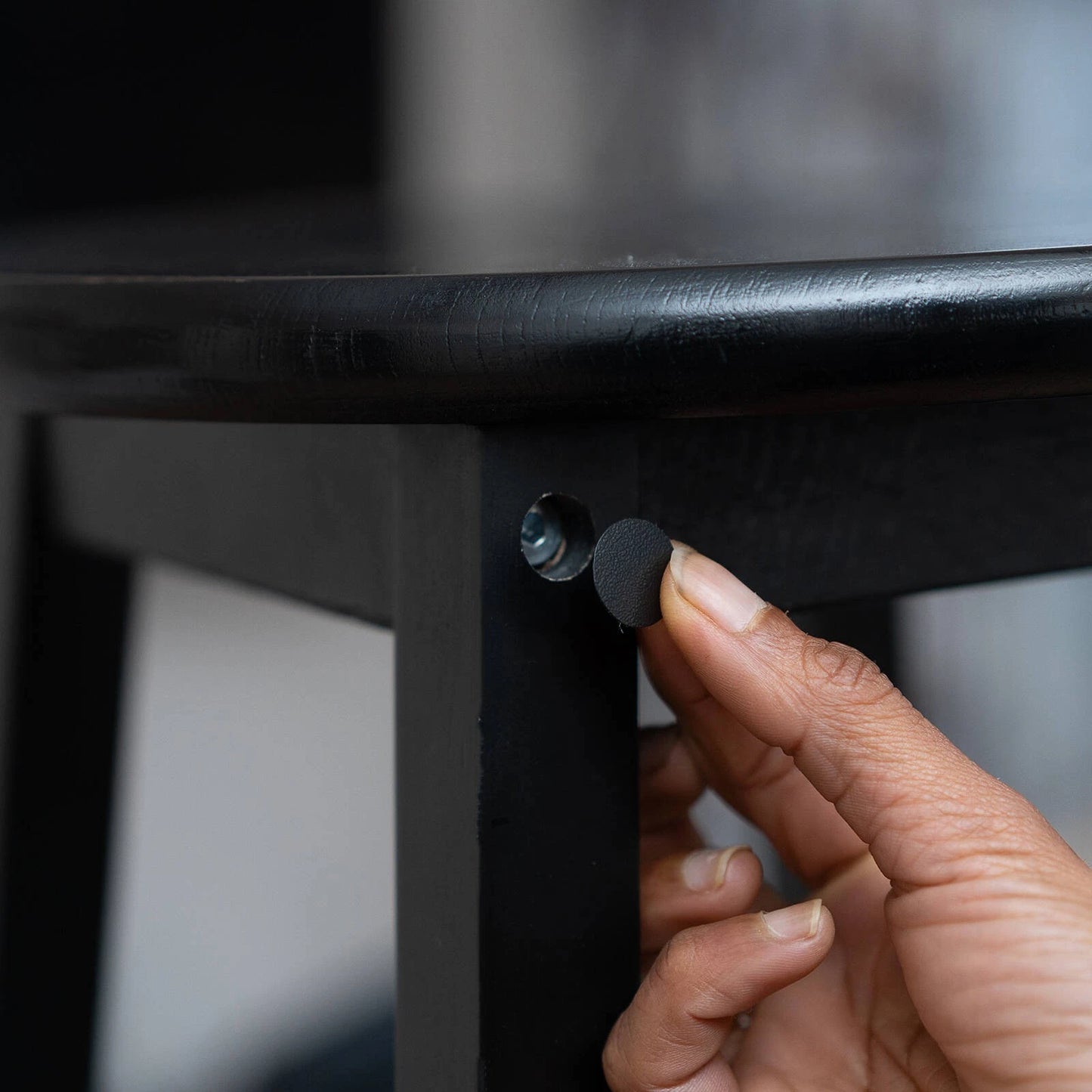 Taskmaster 15mm Black Self Adhesive Screw Caps - 250 Pack for Cabinets