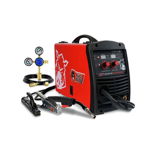 Full Boar MIG Arc Inverter Welder 160A IGBT, Gas/Gasless, Thermal Protection