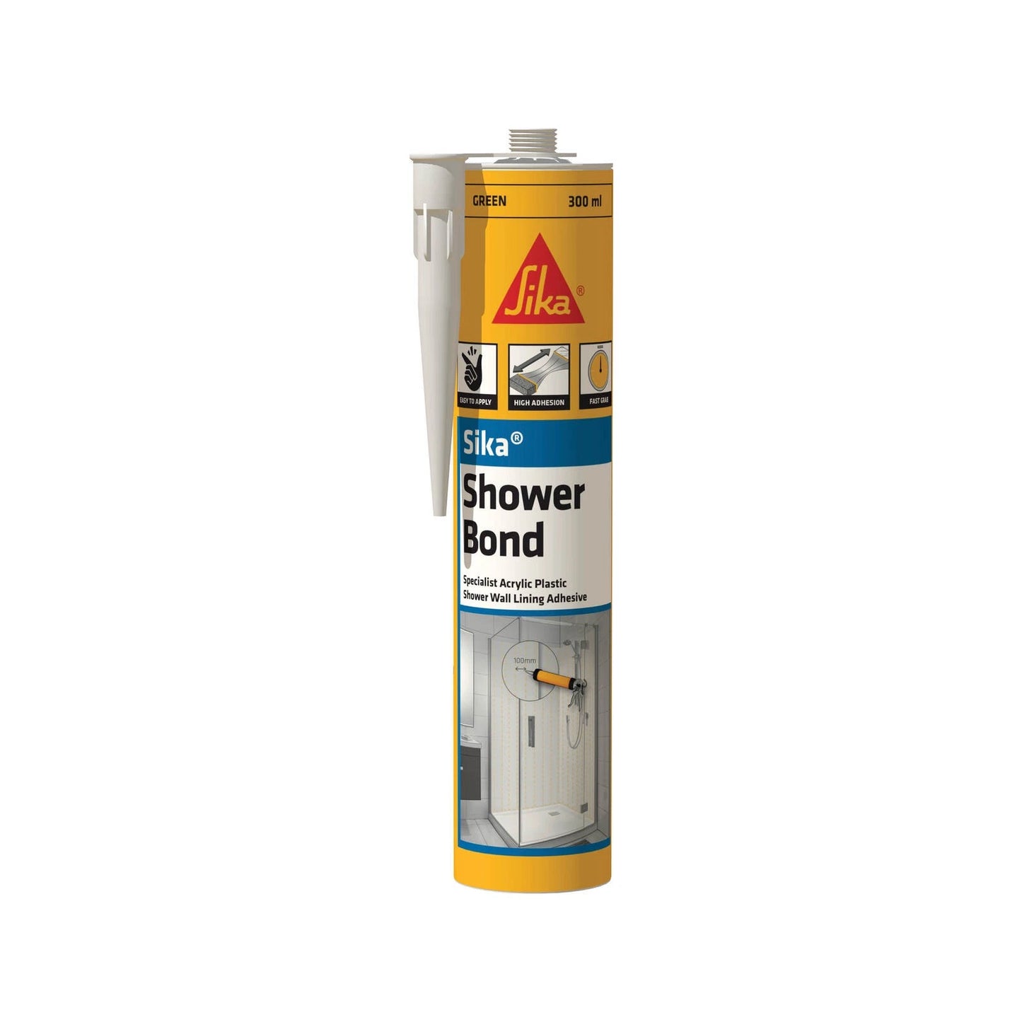 Sika Showerbond 300g Adhesive for Acrylic Shower Linings - Fast Curing, Easy Application