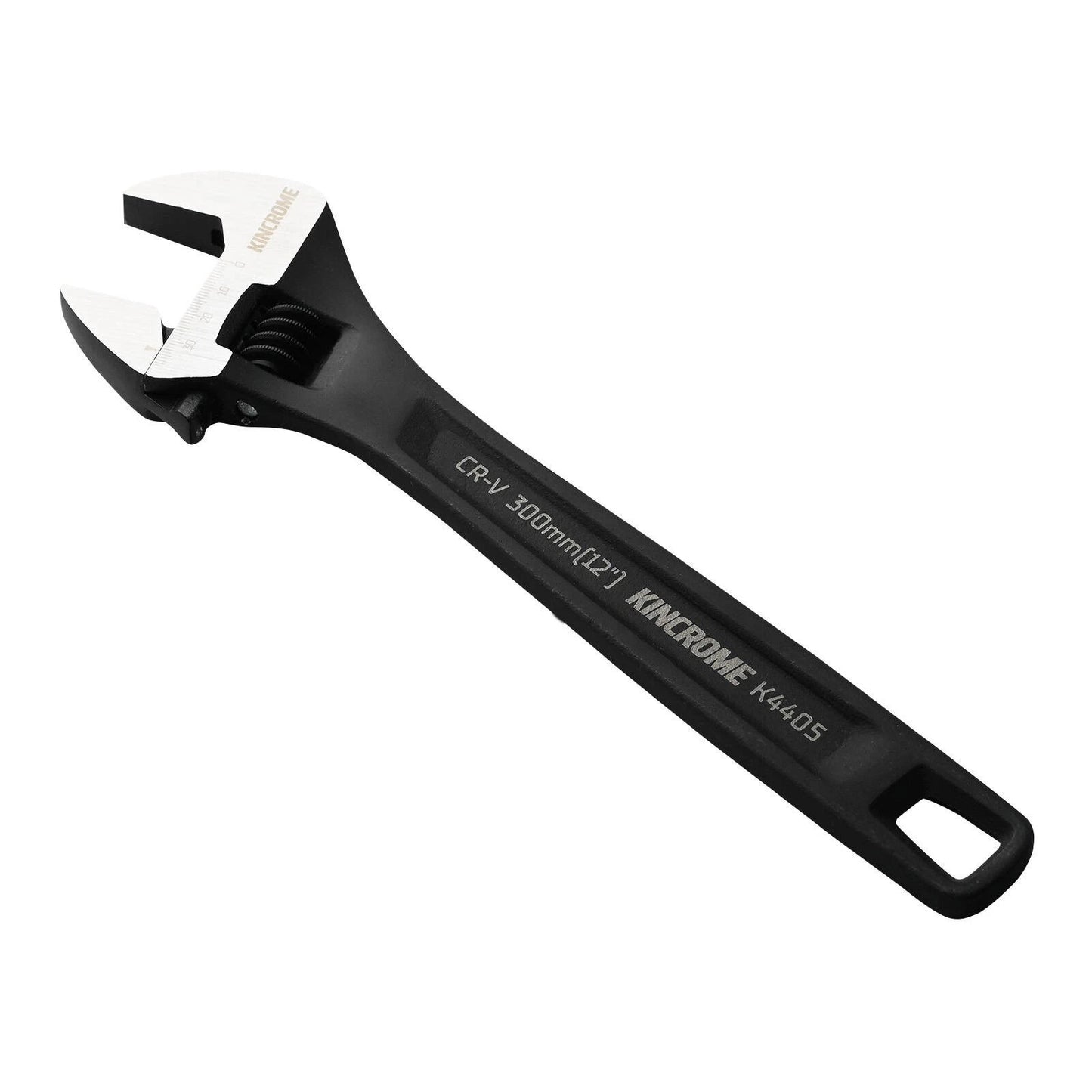 Kincrome 300mm Adjustable Wrench, 34mm Jaw, Black Phosphate, CR-V Steel