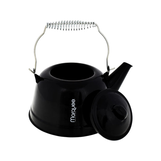 Marquee 2.5L Enamel Tea Pot, Durable Steel, Heat-Resistant, Dishwasher & Freezer Safe