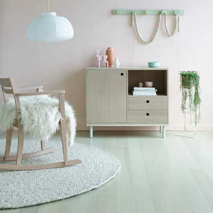 Feast Watson 4L Liming White Satin Timber Floor Stain & Varnish, Water-Based, UV Resistant