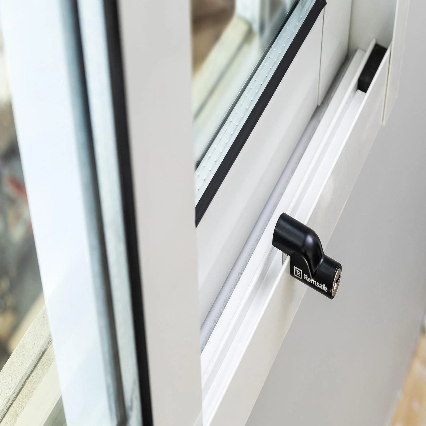 Remsafe Black Venlock Mini Window Restrictor, Adjustable Fit, Child-Resistant, DIY Install