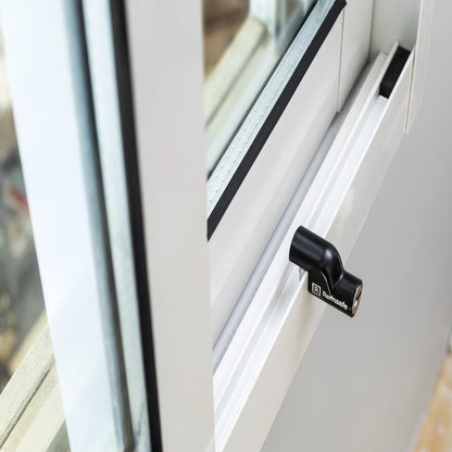 Remsafe Black Venlock Mini Window Restrictor, Adjustable Fit, Child-Resistant, DIY Install