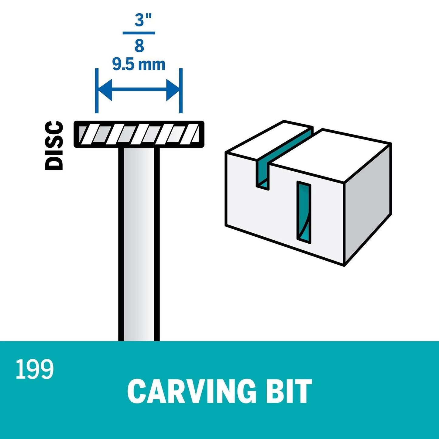 Dremel 9.5mm High Speed Cutter for Shaping, Carving & Engraving on Soft Materials