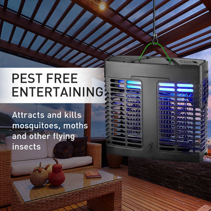 Gecko Small LED Slimline Zapper, 70% Energy Saving, 20m Coverage, Weatherproof IPX4