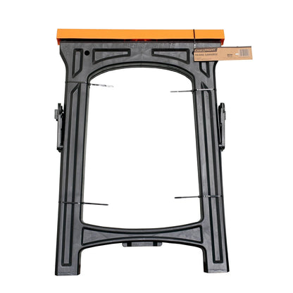 Craftright Folding Saw Horse 2-Pack, 150kg Capacity, Lightweight Polypropylene, Collapsible