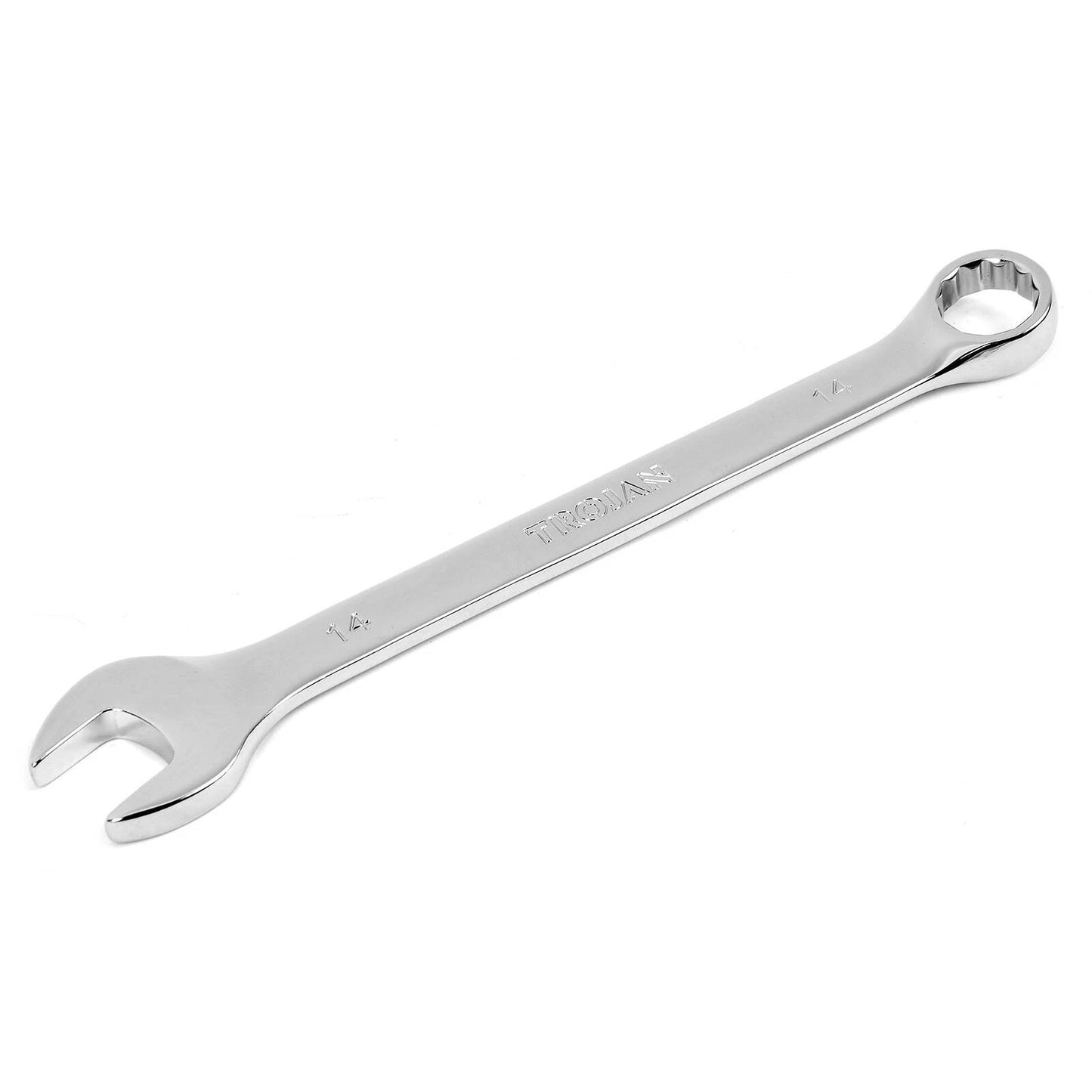 Trojan 14mm Combination Spanner, Chrome Vanadium, 12 Point Ring, Lifetime Warranty
