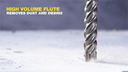 Kango 10mm x 265mm SDS Plus Drill Bit - Solid Carbide Head, Fast Drilling, Rebar Protection