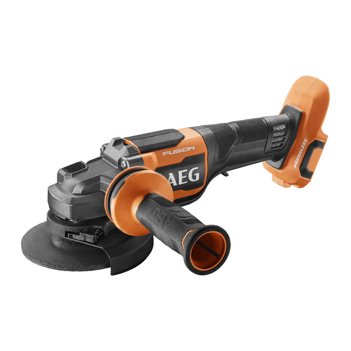 AEG 18V Fusion Angle Grinder 125mm Brushless Motor, Tool-Free Guard, Safety Features